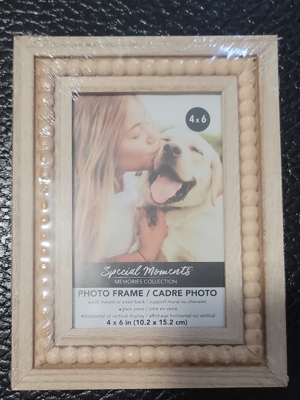 Special Moments Natural Wood Bead 4x6 Photo Frame